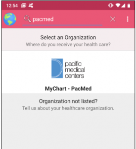 MyChart Search